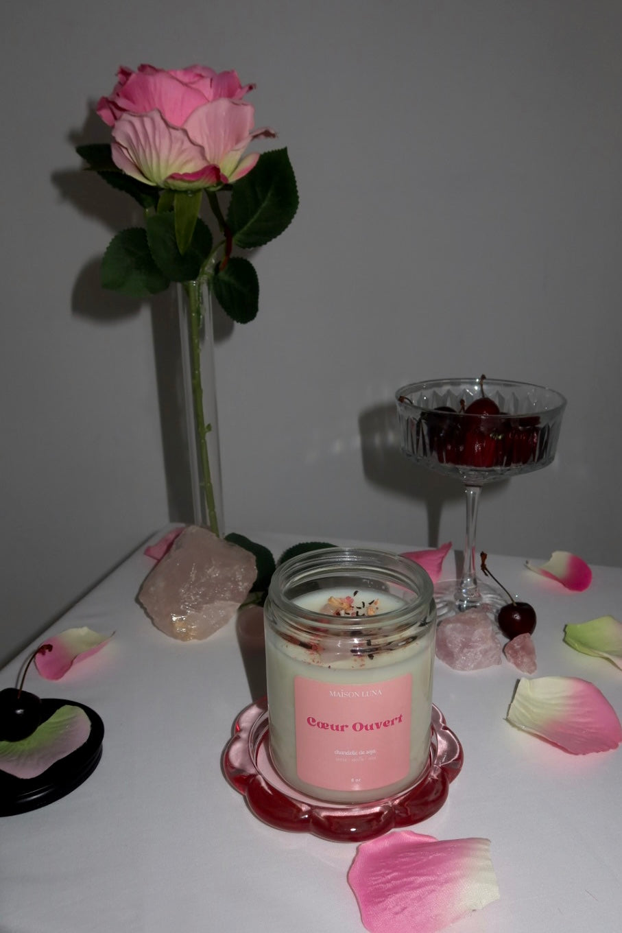 Cœur Ouvert - Chandelle artisanale
