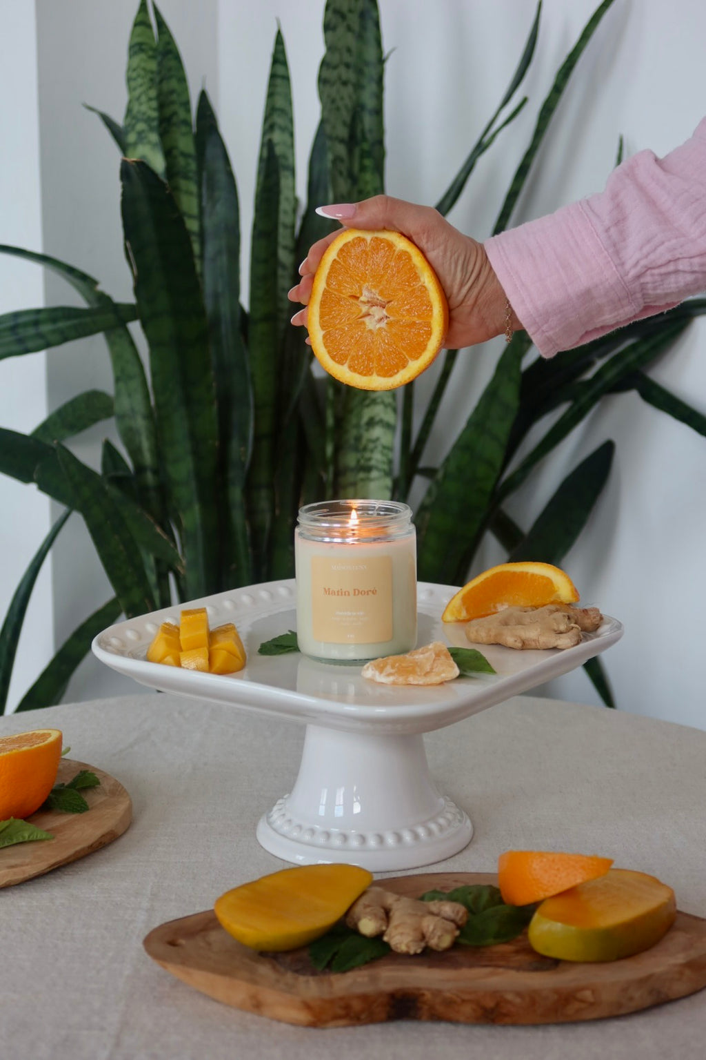 Matin Doré - Chandelle artisanale