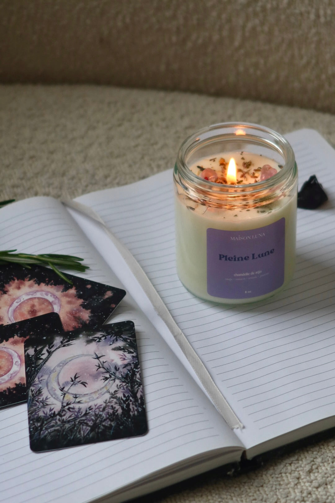 Pleine Lune - Chandelle Artisanale