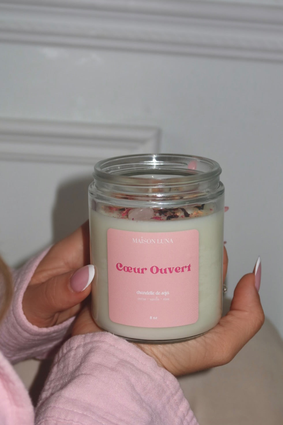 Cœur Ouvert - Chandelle artisanale