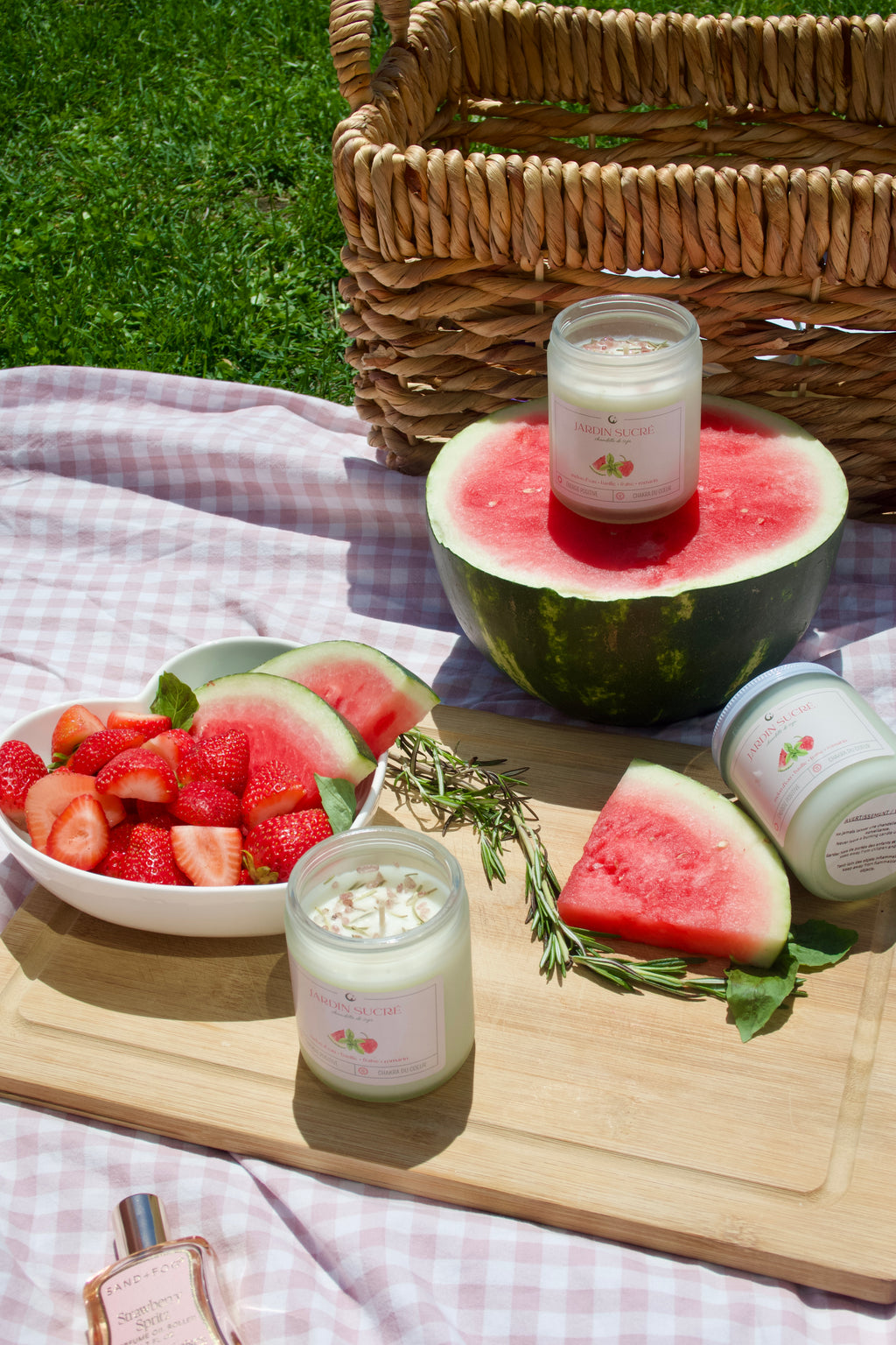 Jardin Sucré - Chandelle artisanale