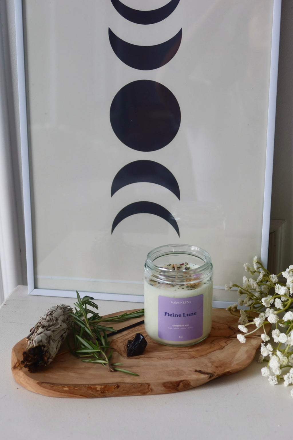 Pleine Lune - Chandelle Artisanale