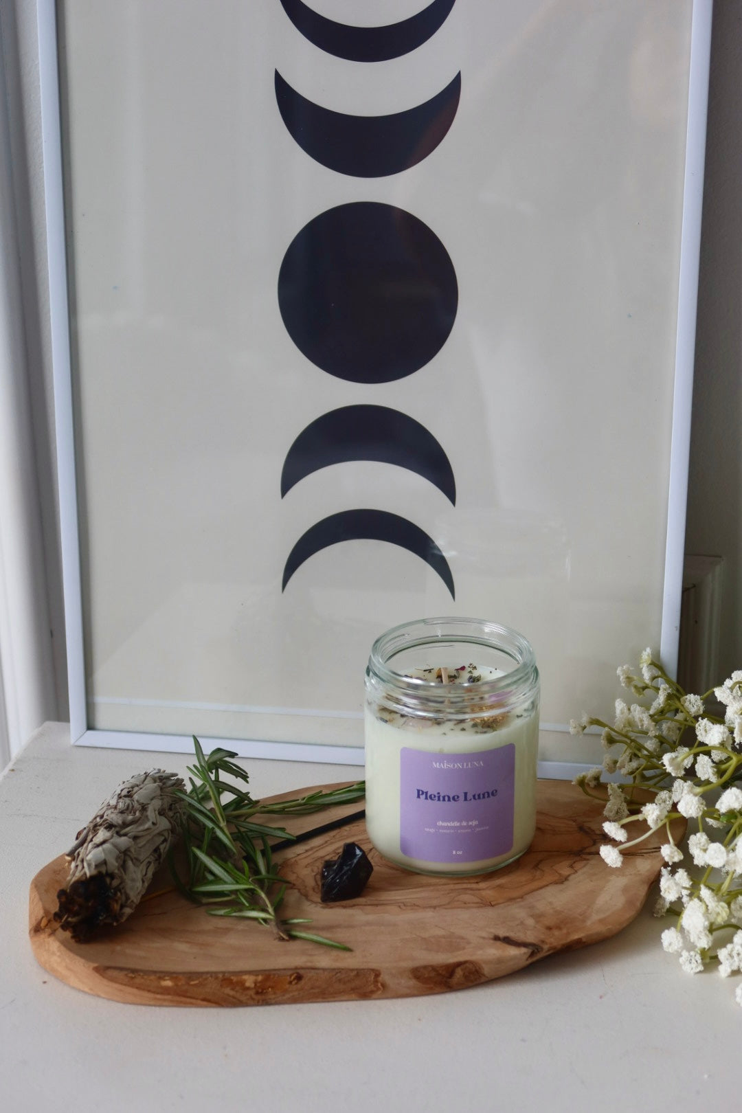 Pleine Lune - Chandelle Artisanale