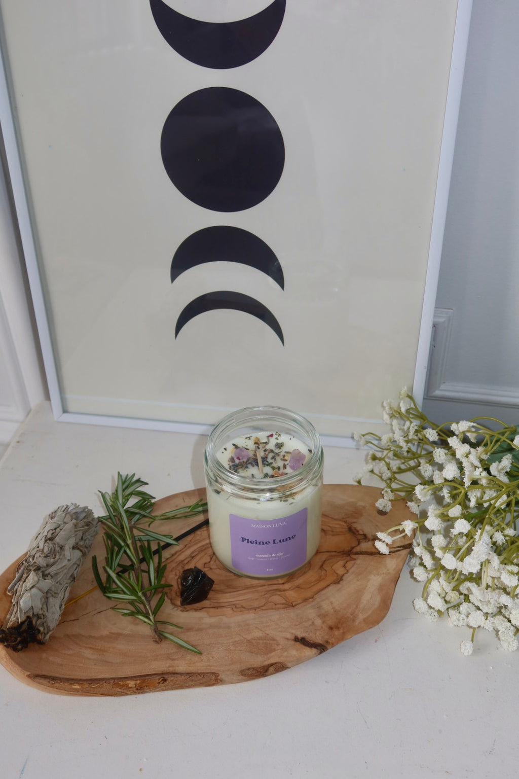 Pleine Lune - Chandelle Artisanale