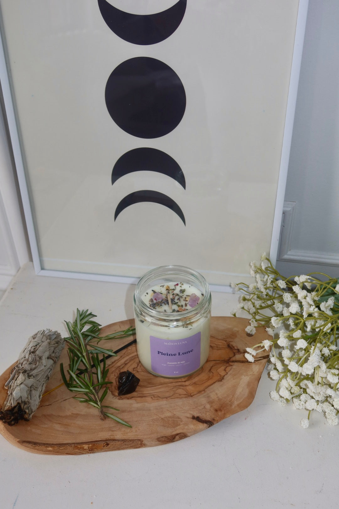 Pleine Lune - Chandelle Artisanale