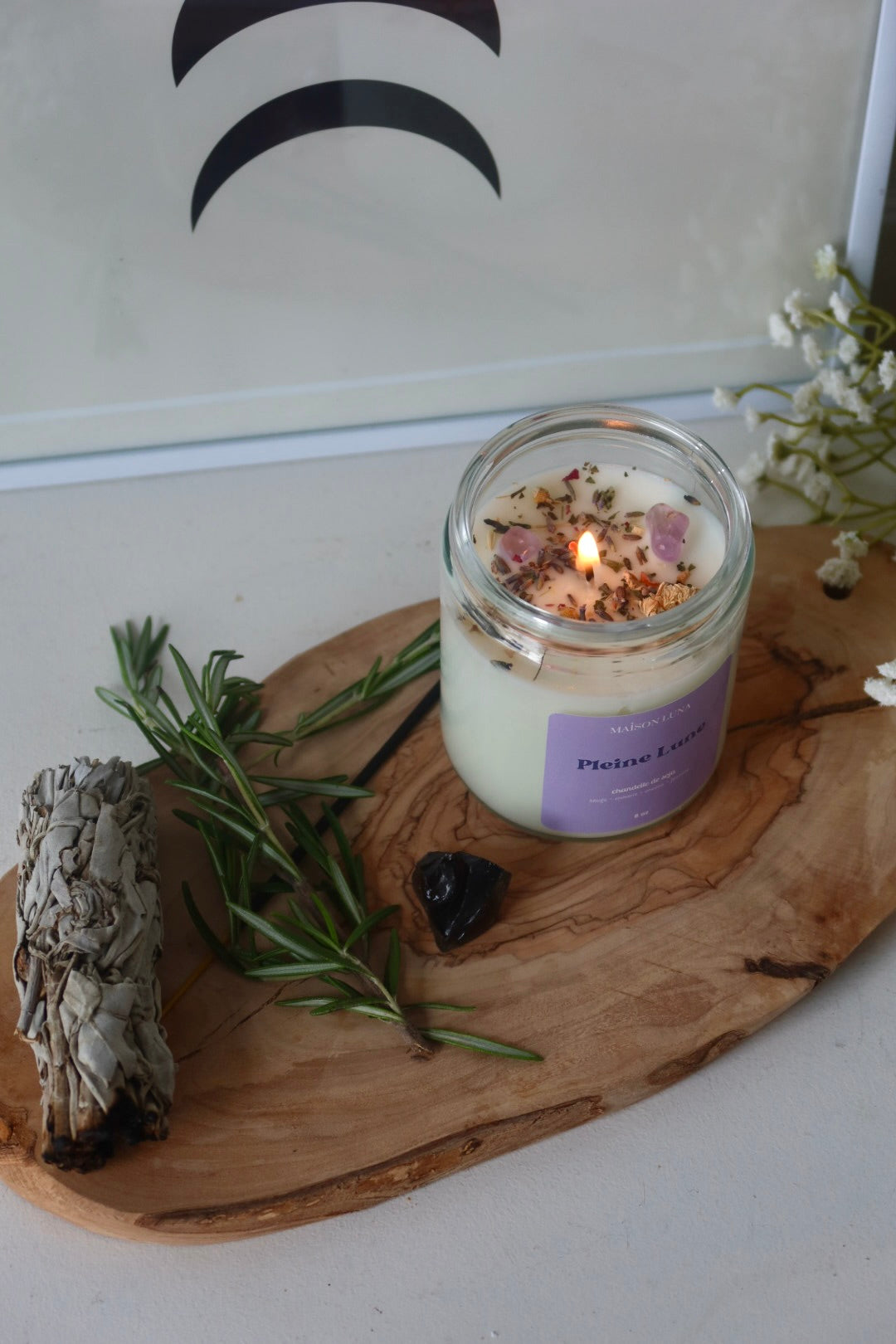 Pleine Lune - Chandelle Artisanale